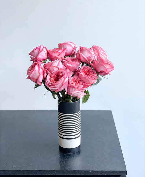 Pink Expression Garden Roses (12 stems)