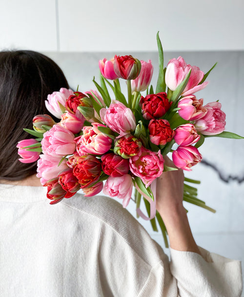 Two-lips Kiss (30 double tulips)