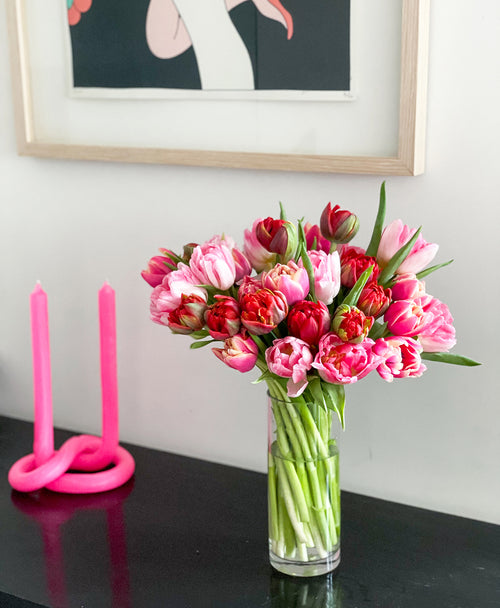 Two-lips Kiss (30 double tulips)