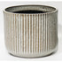 Taupe Stripes Ceramic Planter