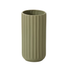 Fluted Green Vase
