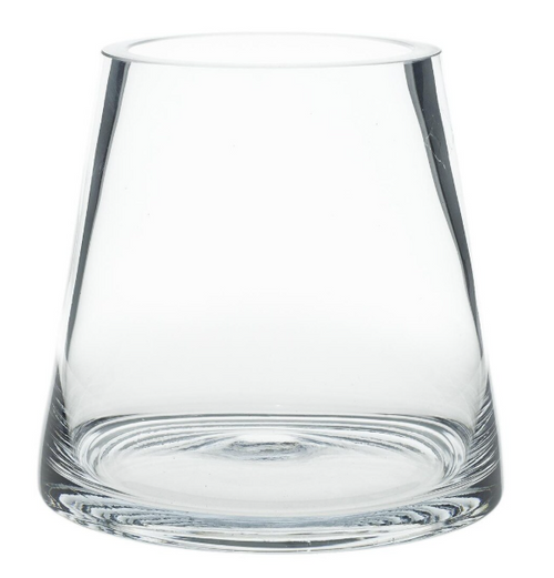 Pyramid Vase - Clear Glass, 5