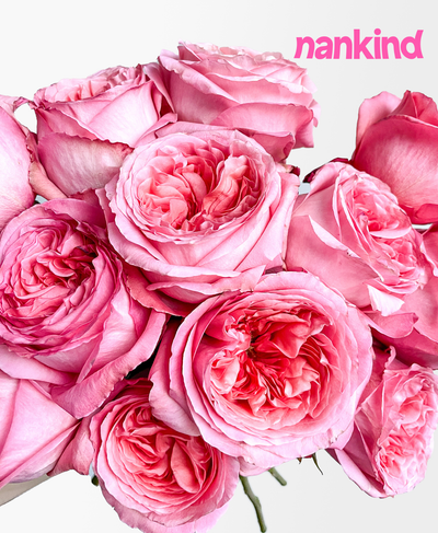 Pink Expression Garden Roses (12 stems)