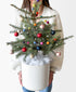 Rockin' Around Holiday Tree (White pot)