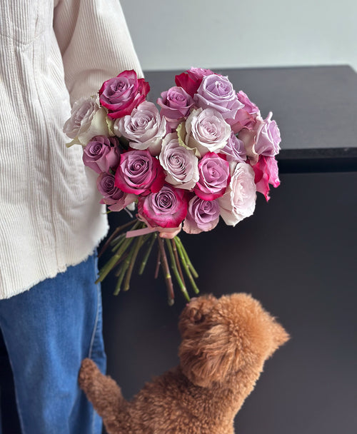 Purple Pleaser Rose Mix (18 stems)