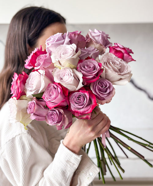 Purple Pleaser Rose Mix (18 stems)