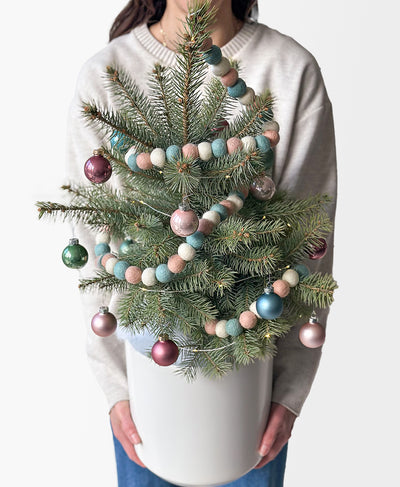 Rockin' Around Holiday Tree (White pot)
