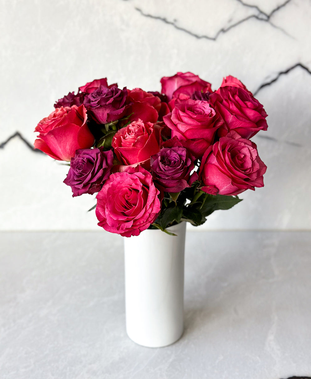 Buy Winter Warmup Roses 15 Stems | Tonic Blooms