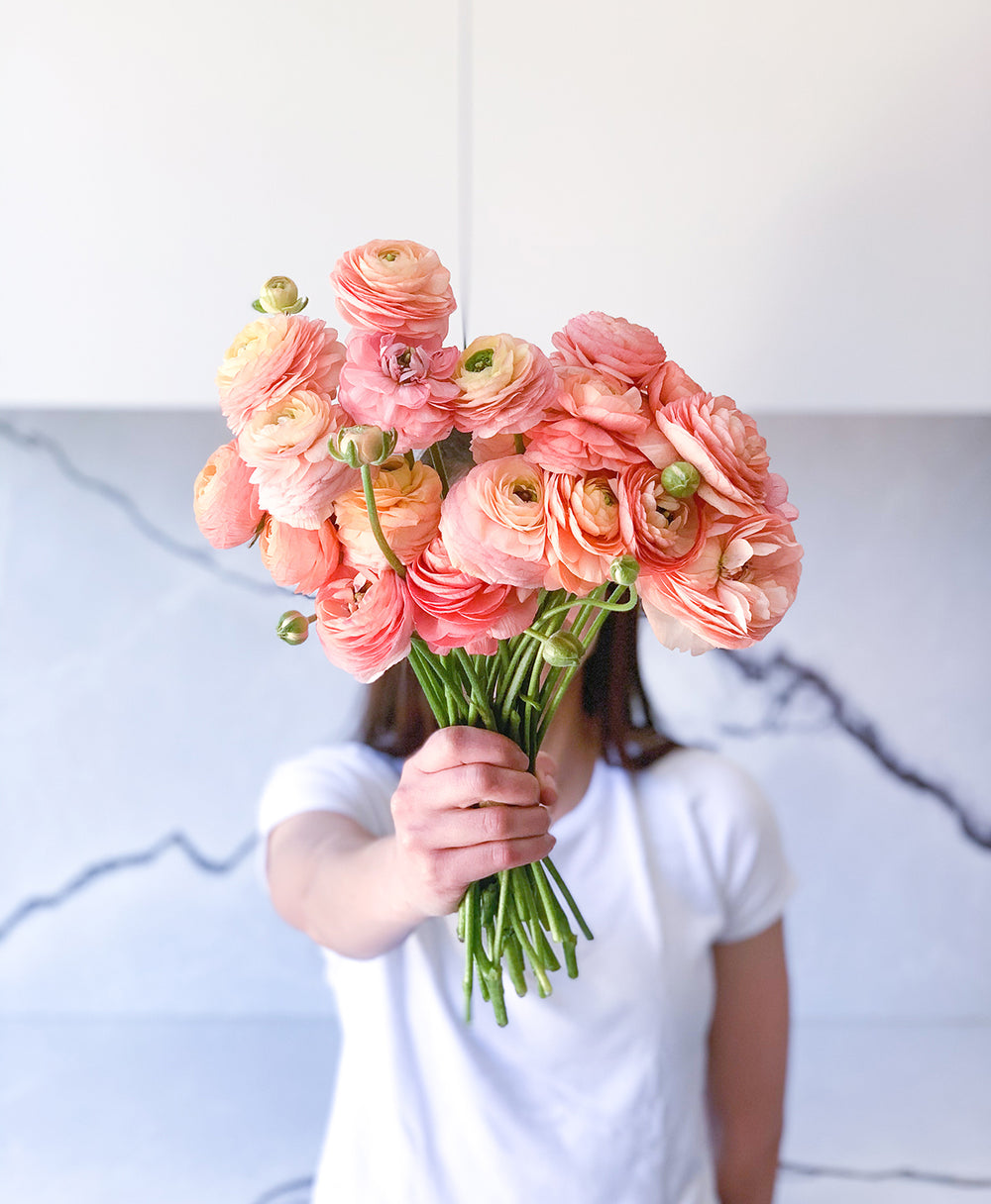 Peach Ranun Peach, Please! Ranunculus Fresh Wedding Flowers | Tonic Blooms