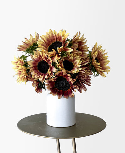 Plum Sunflowers (360 centrepiece)